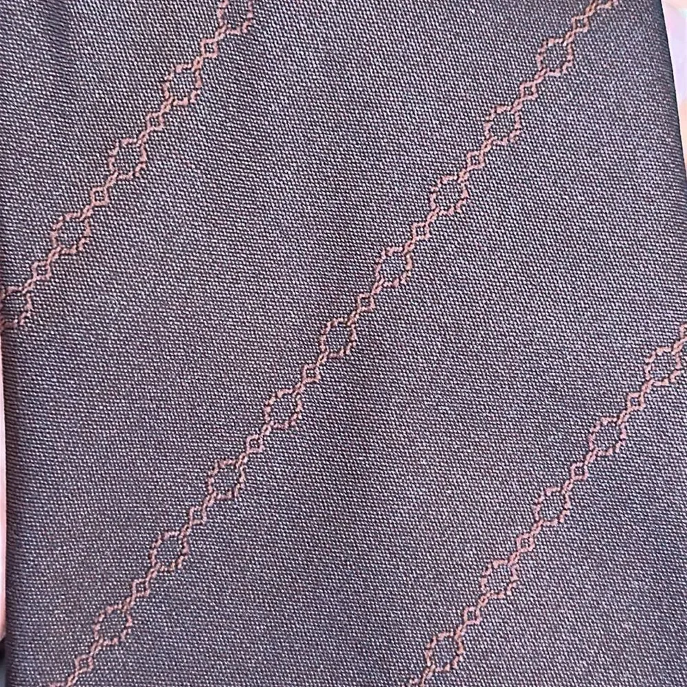 Vintage late 60s/early 70s‎ U Italy Fatto A Mano reddish brown polyester tie